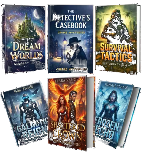 Collection of published book covers across genres