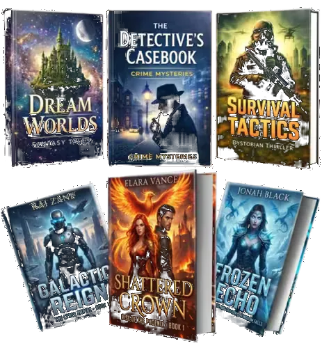 Collection of published book covers across genres